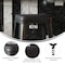 Flash Furniture 4PK Black Poly Resin Seats for Stools & Chairs, 4PK 4-JJ-SEA-PL02-BK-GG - alternate 4